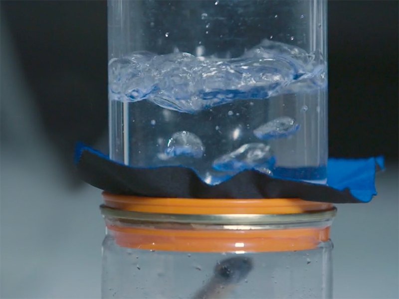 Waterproof membrane test cylinder